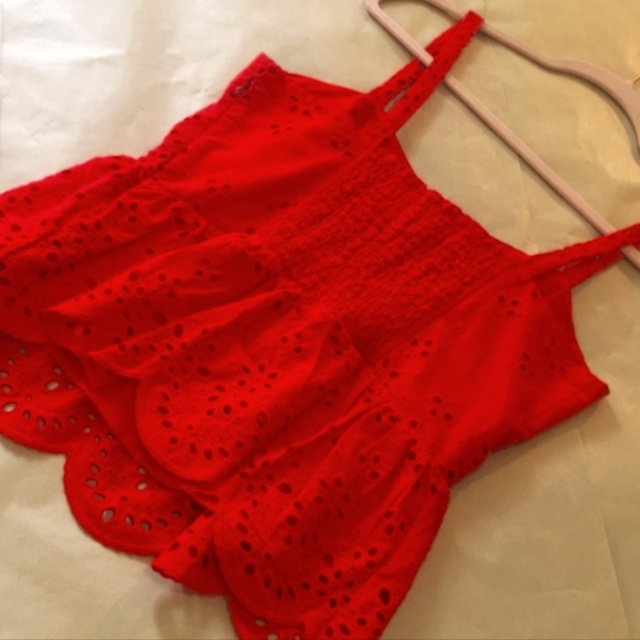 Sim & Sam Tops - Sim & Sam Red Tank Size M 🌹